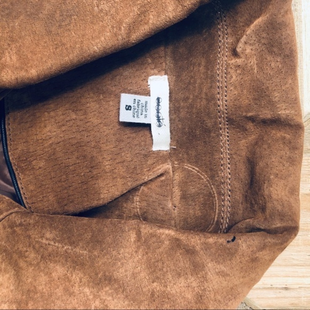 - Nwot ecote suede biker jacket - Picture 7 of 8